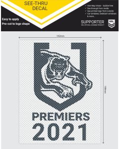 Penrith Panthers NRL 2021 Premiers See-Thru Car Window Decal