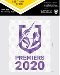 Melbourne Storm NRL 2020 Premiers See-Thru Car Window Decal
