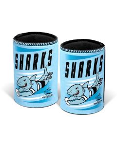 Cronulla Sharks NRL Retro Can Cooler Stubby Holder