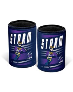 Melbourne Storm NRL Retro Can Cooler Stubby Holder
