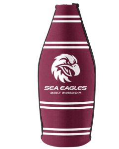 Manly Sea Eagles NRL Long Neck Tallie Beer Bottle Cooler Holder Wine Bottle