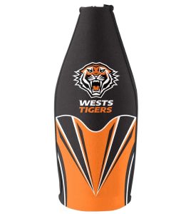 Wests Tigers NRL Long Neck Tallie Beer Bottle Cooler Holder Wine Bottle