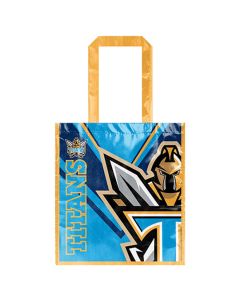 Gold Coast Titans NRL Laminated Shopping Bag