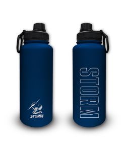 Melbourne Storm NRL Stainless Steel Double Walled Drink Bottle