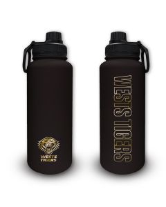 Wests Tigers NRL Stainless Steel Double Walled Drink Bottle