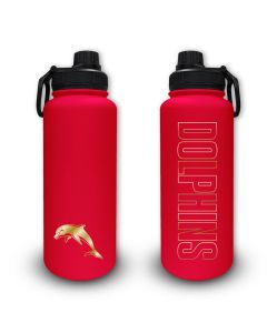Redcliffe Dolphins NRL Stainless Steel Double Walled Drink Bottle