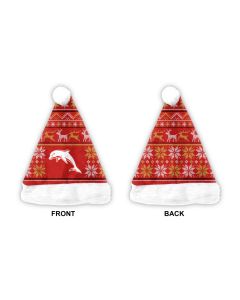 Redcliffe Dolphins NRL Xmas Santa Hat