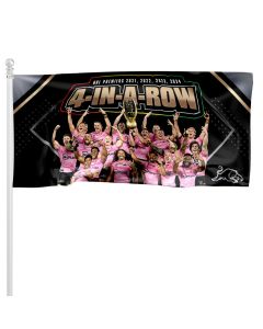 Penrith Panthers NRL Premiers 2024 4-In-A-Row Pole Flag