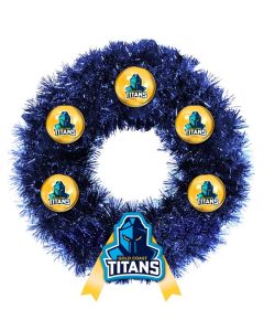 Gold Coast Titans NRL Christmas Xmas Wreath