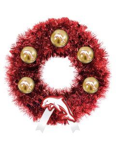 Dolphins NRL Christmas Xmas Wreath
