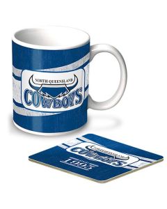 North Queensland Cowboys NRL Heritage Mug and Coaster 