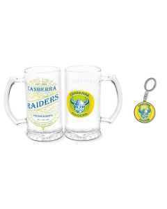 Canberra Raiders NRL Heritage Stein and Keyring Set