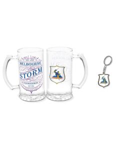Melbourne Storm NRL Heritage Stein and Keyring Set