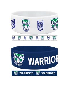 New Zealand Warriors NRL Team Logo Silicone Wristbands Set Of 2