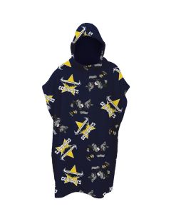 North Queensland Cowboys NRL Youth Hooded Beach Towel 