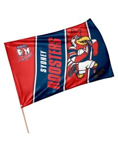 Sydney Roosters NRL Retro Mascot Game Day Flag