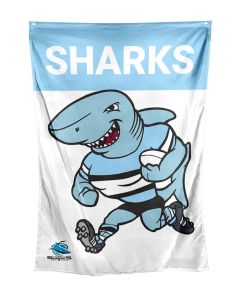 Cronulla Sharks NRL Mascot Cape or Wall Flag