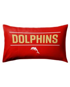 Redcliffe Dolphins NRL Team Logo Pillow Case Double Sided Pillowslip