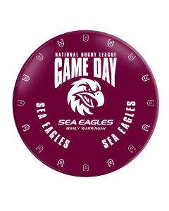 Manly Sea Eagles NRL 20cm Melamine Snack Plate