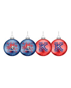 Newcastle Knights NRL Glitter Christmas Baubles
