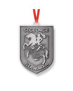 St George Dragons NRL Metal Christmas Ornament