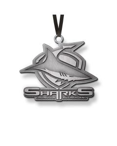 Cronulla Sharks NRL Metal Christmas Ornament