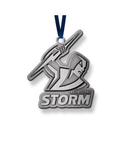 Melbourne Storm NRL Metal Christmas Ornament