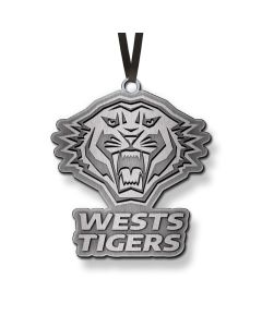 Wests Tigers NRL Metal Christmas Ornament
