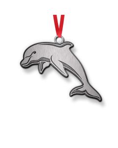 Dolphins NRL Metal Christmas Ornament