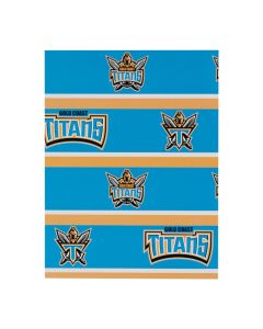 Gold Coast Titans NRL Wrapping Paper Giftwrap *New