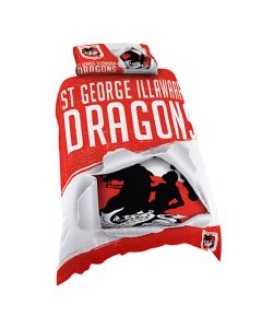 St George Dragons NRL Logo Doona Cover - Single Size