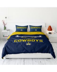 North Queensland Cowboys NRL Logo Doona Cover - Queen Size