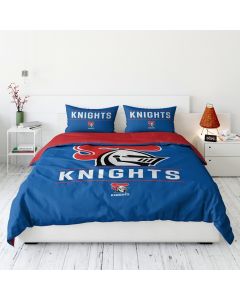 Newcastle Knights NRL Logo Doona Cover - Queen Size