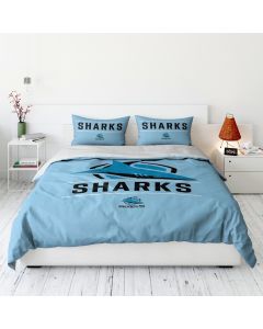Cronulla Sharks NRL Logo Doona Cover - Queen Size
