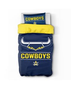 North Queensland Cowboys NRL Logo Doona Cover - Single Size