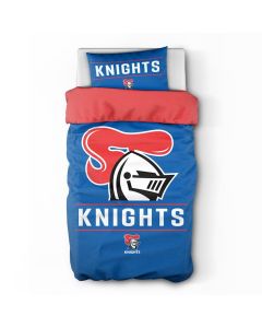 Newcastle Knights NRL Logo Doona Cover - Single Size