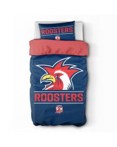 Sydney Roosters NRL Logo Doona Cover - Single Size