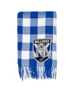 Canterbury Bulldogs NRL Tartan Throw Rug