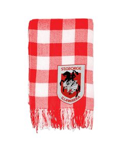St George Dragons NRL Tartan Throw Rug