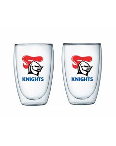 Newcastle Knights NRL Double Walled Glasses Set