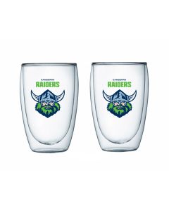 Canberra Raiders NRL Double Walled Glasses Set
