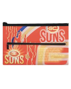 Gold Coast Suns AFL Large Pencil Case with Team Song!
