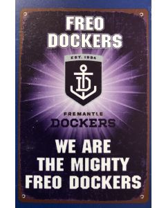 Fremantle Dockers AFL Replica Tin Sign