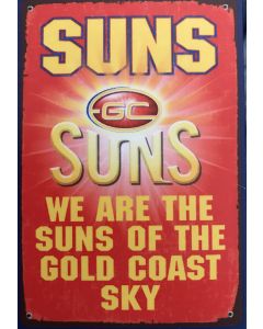 Gold Coast Suns AFL Replica Tin Sign
