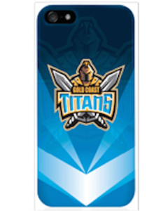 Gold Coast Titans NRL iPhone 5 Gel Mobile Phone Cover * Screen Protector