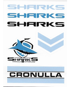 Cronulla Sharks NRL Wordmark Decal Stickers 