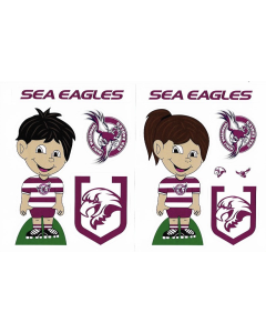 Manly Sea Eagles NRL Boy Girl Logo Decal Stickers 