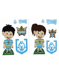 Gold Coast Titans NRL Boy Girl Logo Decal Stickers 