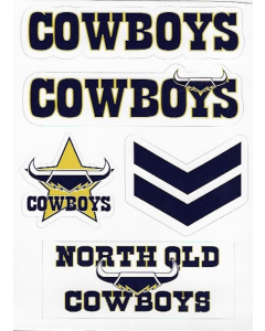 North Queensland Cowboys NRL Wordmark Decal Stickers 