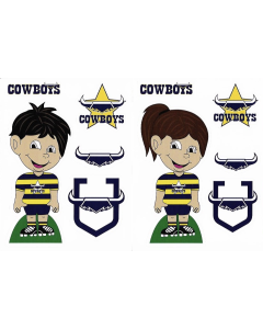 North Queensland Cowboys NRL Boy Girl Logo Decal Stickers 